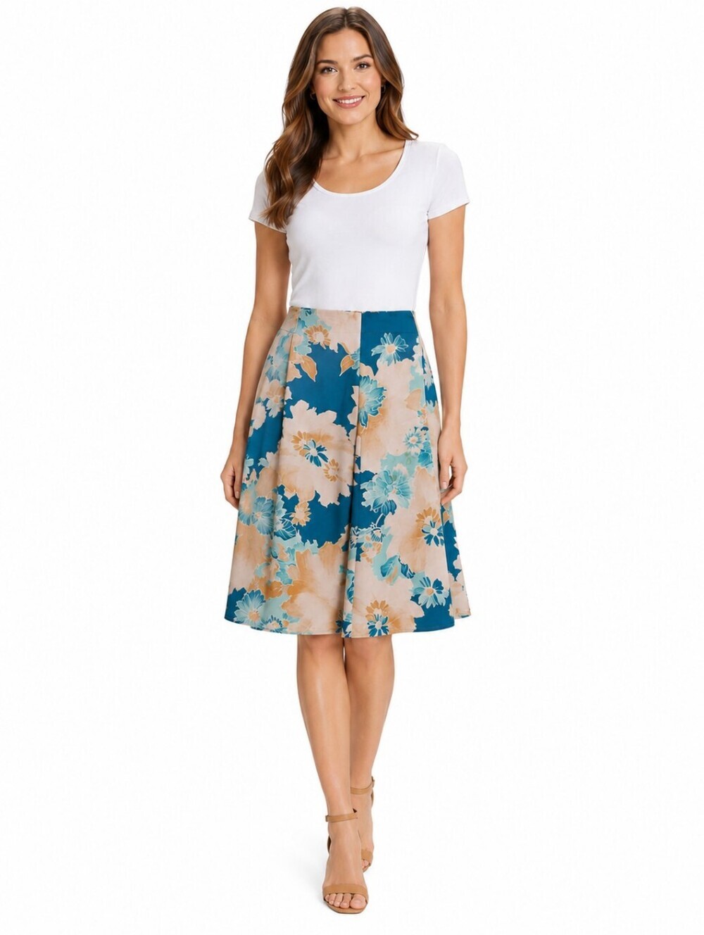 Evan Picone Floral Skirt